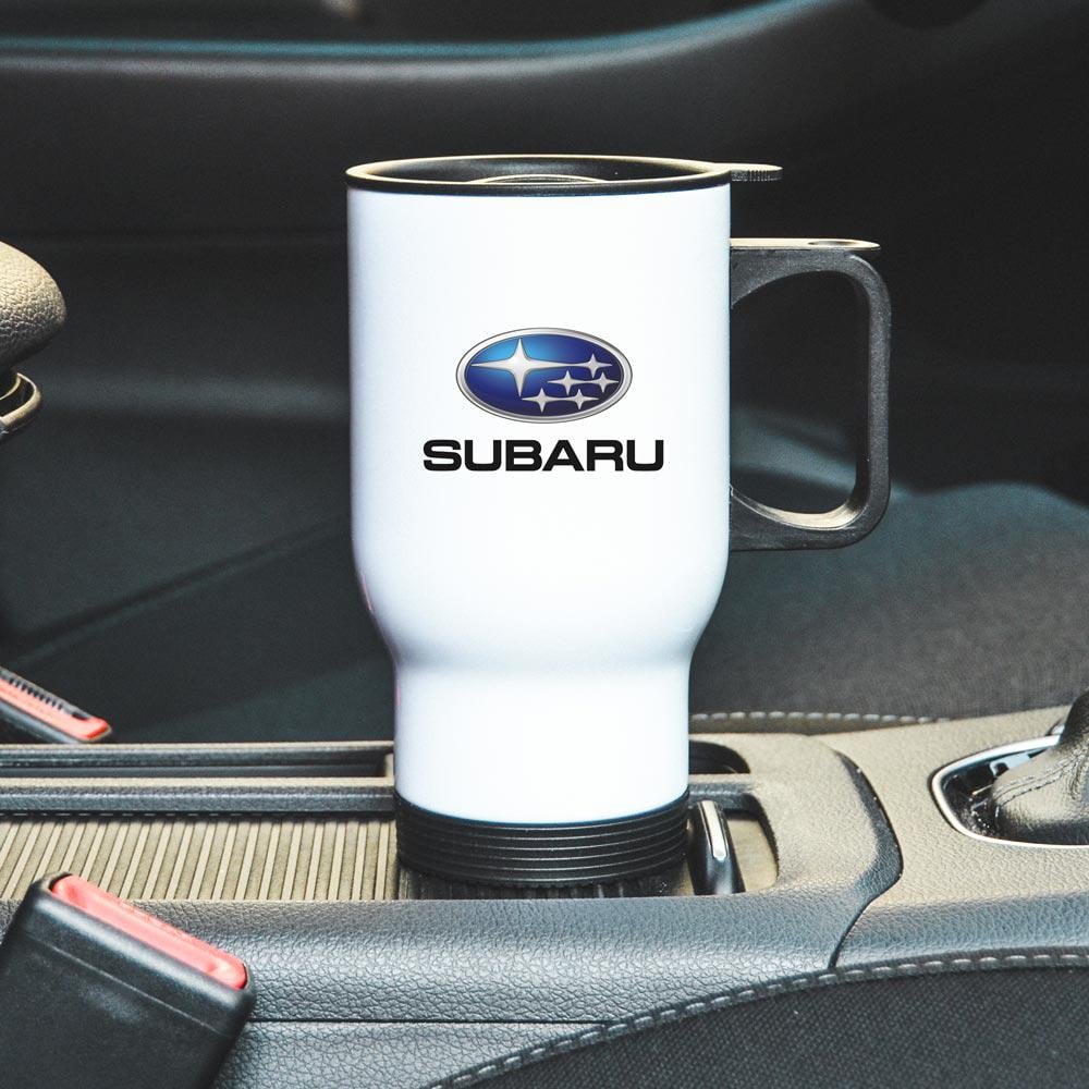 Термокухоль автомобільний з логотипом Subaru 450 мл Білий (22802421)