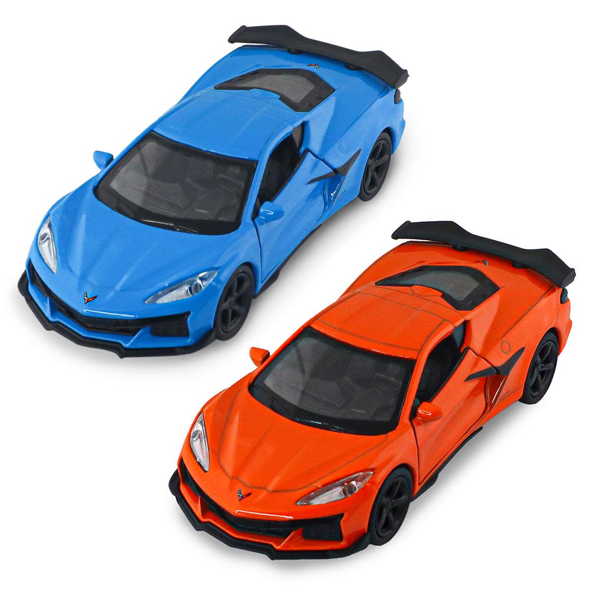 Автомодель игрушечная детская CHEVROLET CORVETTE Z06 2023 Оранжевый/Светло-голубой Автомодель игрушечная детская CHEVROLET CORVETTE Z06 2023 Оранжевый/Светло-голубой