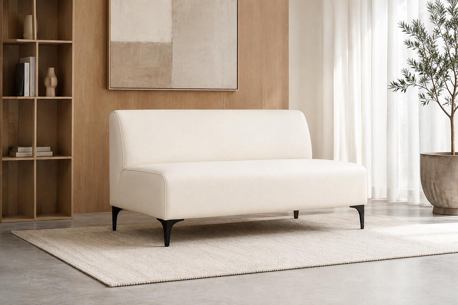 Диван Oliver экокожа Soft 140х70х75 см White (rich_sofa_00536)