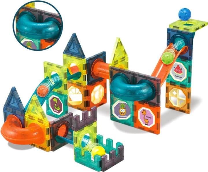 Конструктор магнитный Woopie Light 110 дет. (29219254) - фото 4