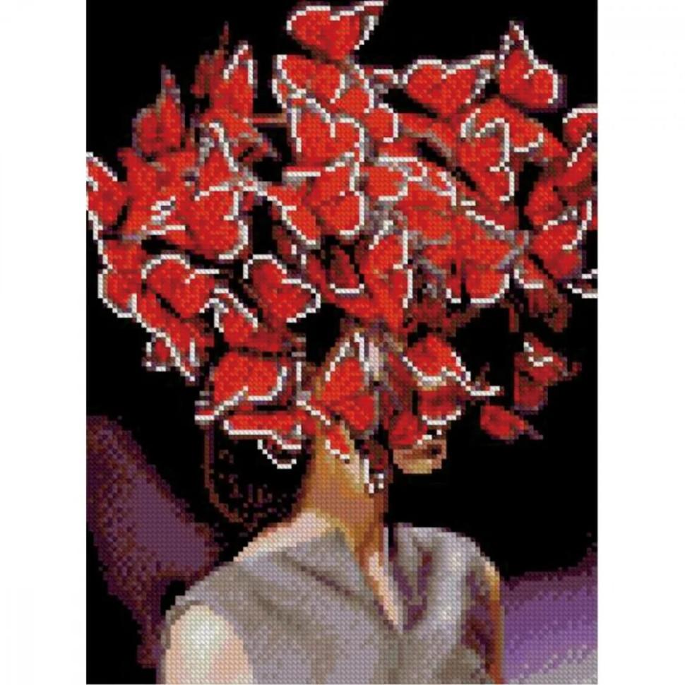 Алмазная мозаика Strateg Мысли-бабочки 30х40 см (HX226)