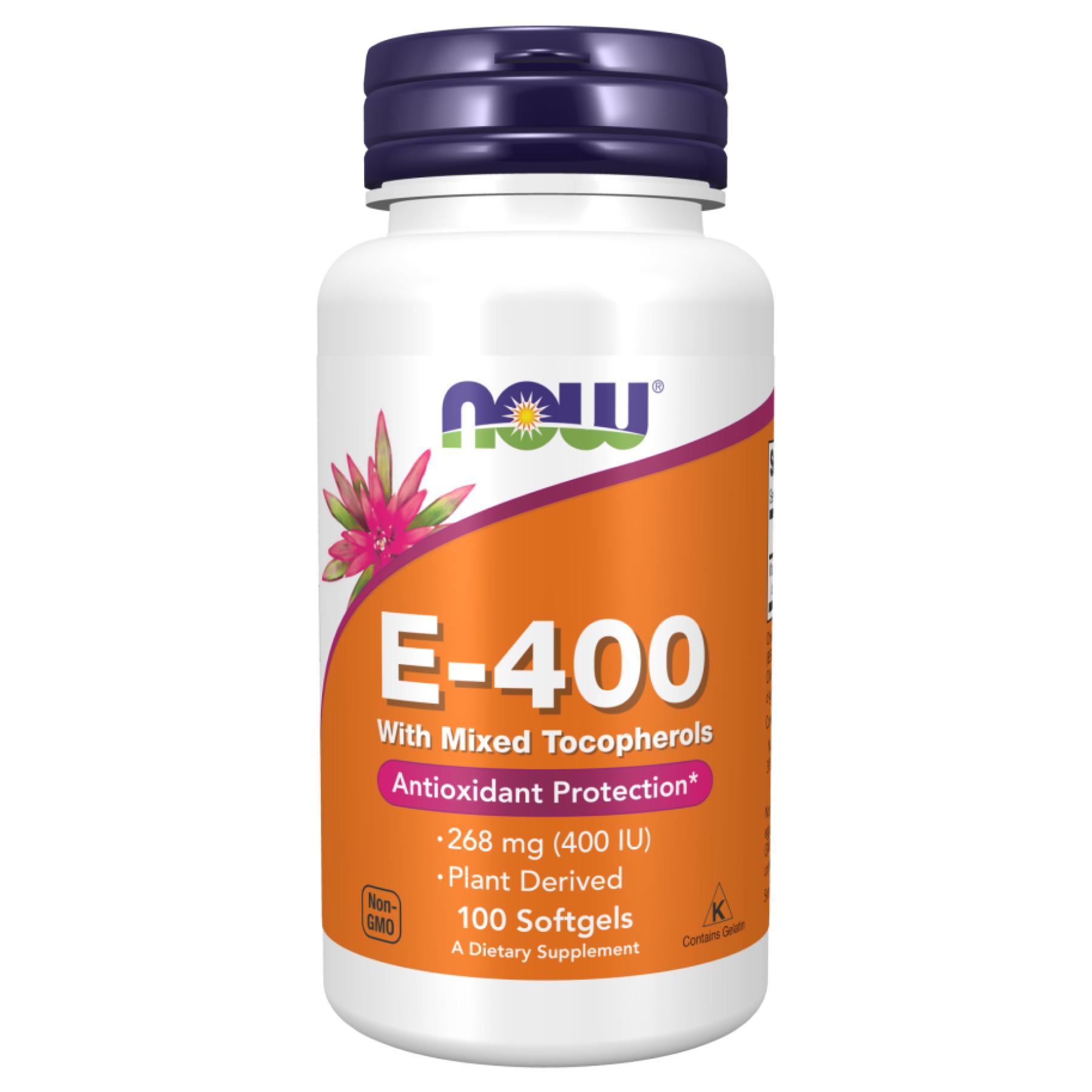 Витамины E-400 Mixed Tocopherols 100 sgels (2022-10-0668)