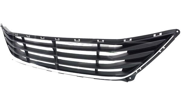 Решетка бампера AVTM Hyundai Elantra 14-16 средняя с хром молдингом 3244 910