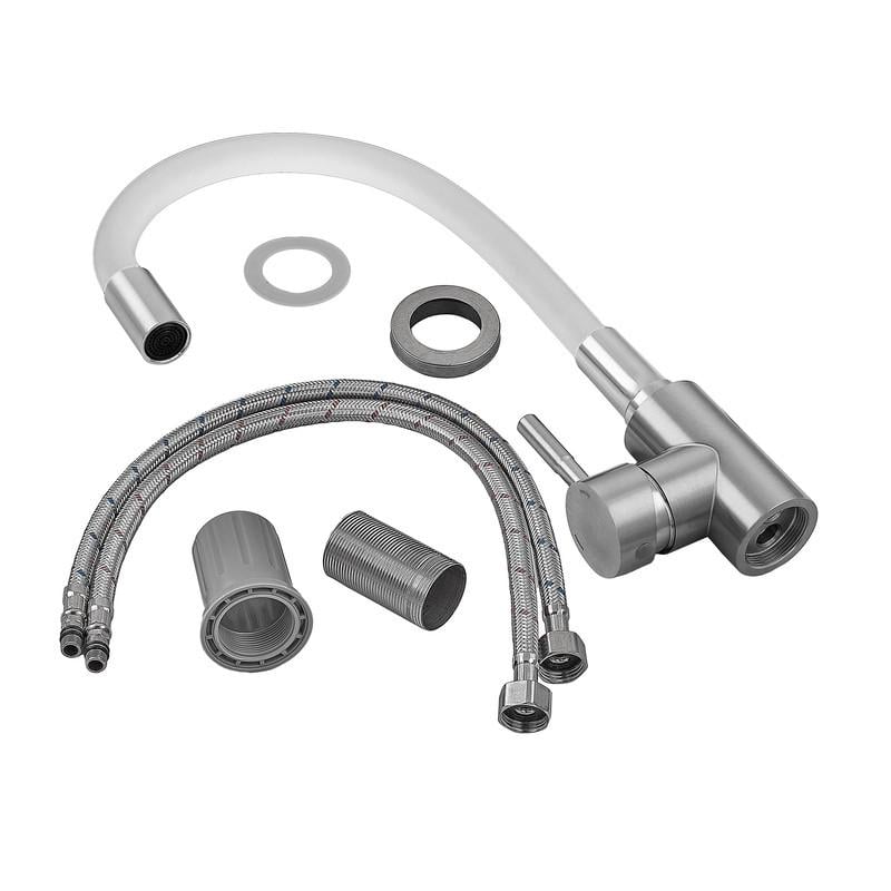 Змішувач для кухні Armata SUS-011 White з силіконовим виливом (CH6562)