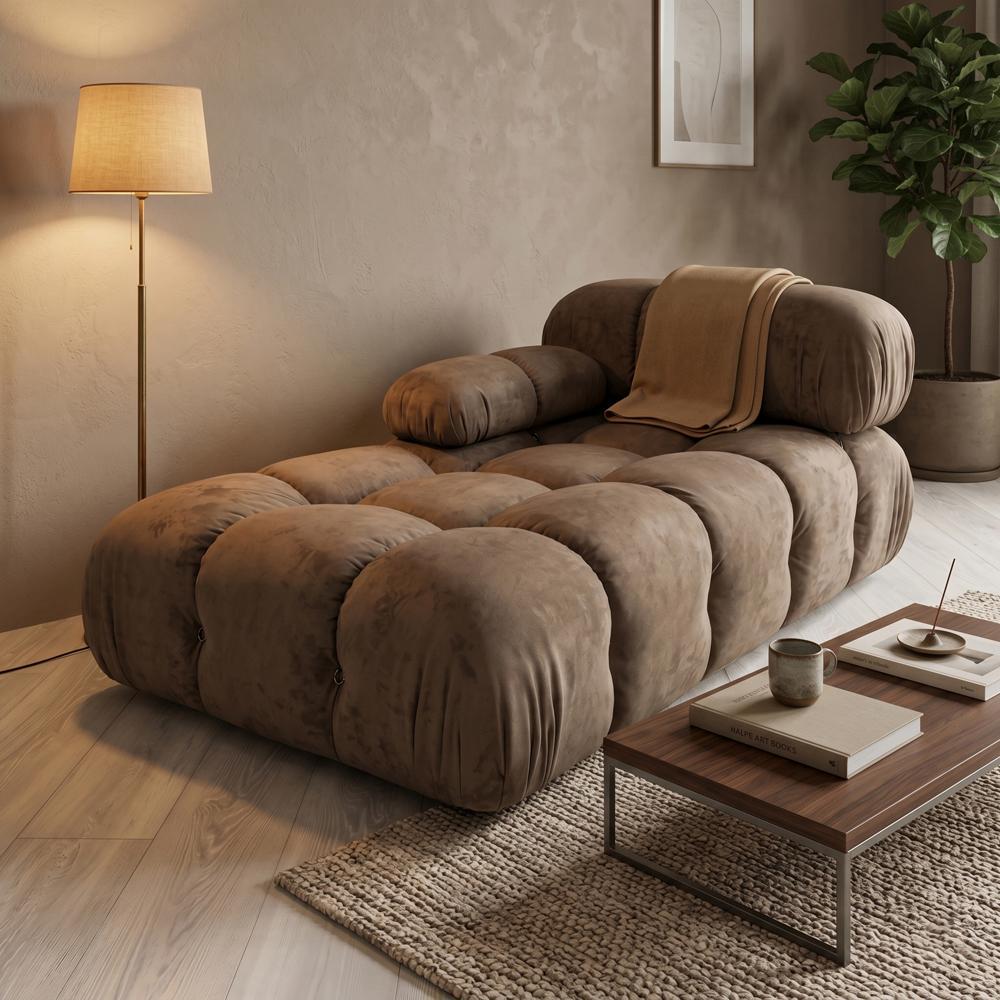 Диван модульный Bradley Soft спинка/подлокотник 150х90х70 см Chocolate (rich_sofa_00021)