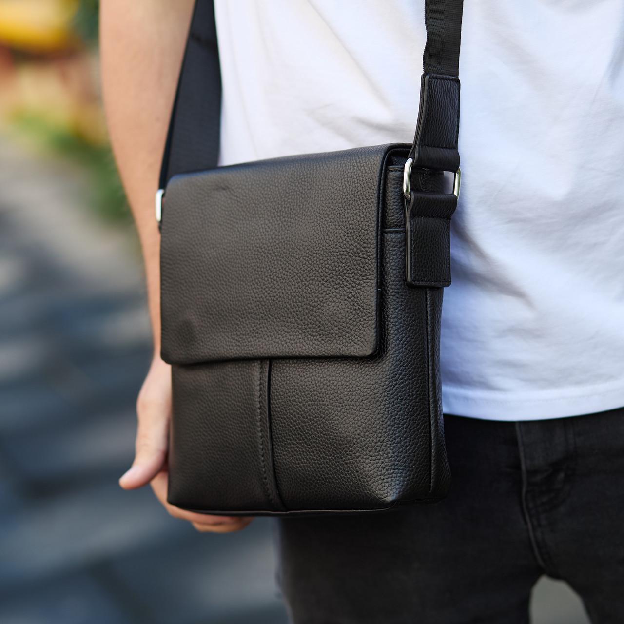 Сумка мужская Tiding Bag через плечо Черный (48450)