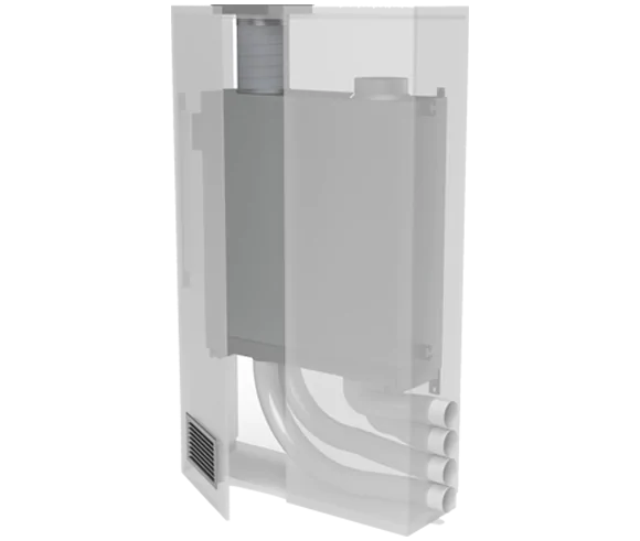 Припливно‑витяжна установка Helty Flow 1000 Steel 300-1000 м3/год ККД 80 % 37-61 dB A для приміщень до 460 м2