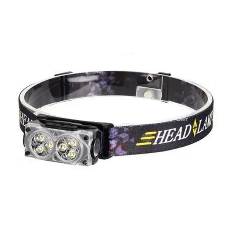 Фонарик налобный YY-19D-6SMD Li-Ion Type-C Black (ws98769)