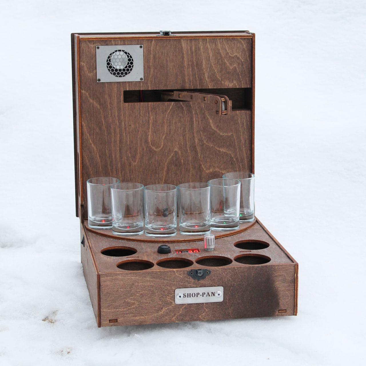 Наливатор для напоїв SHOP-PAN з музикою та вбудованим акумулятором на 6 чарок (14163780)