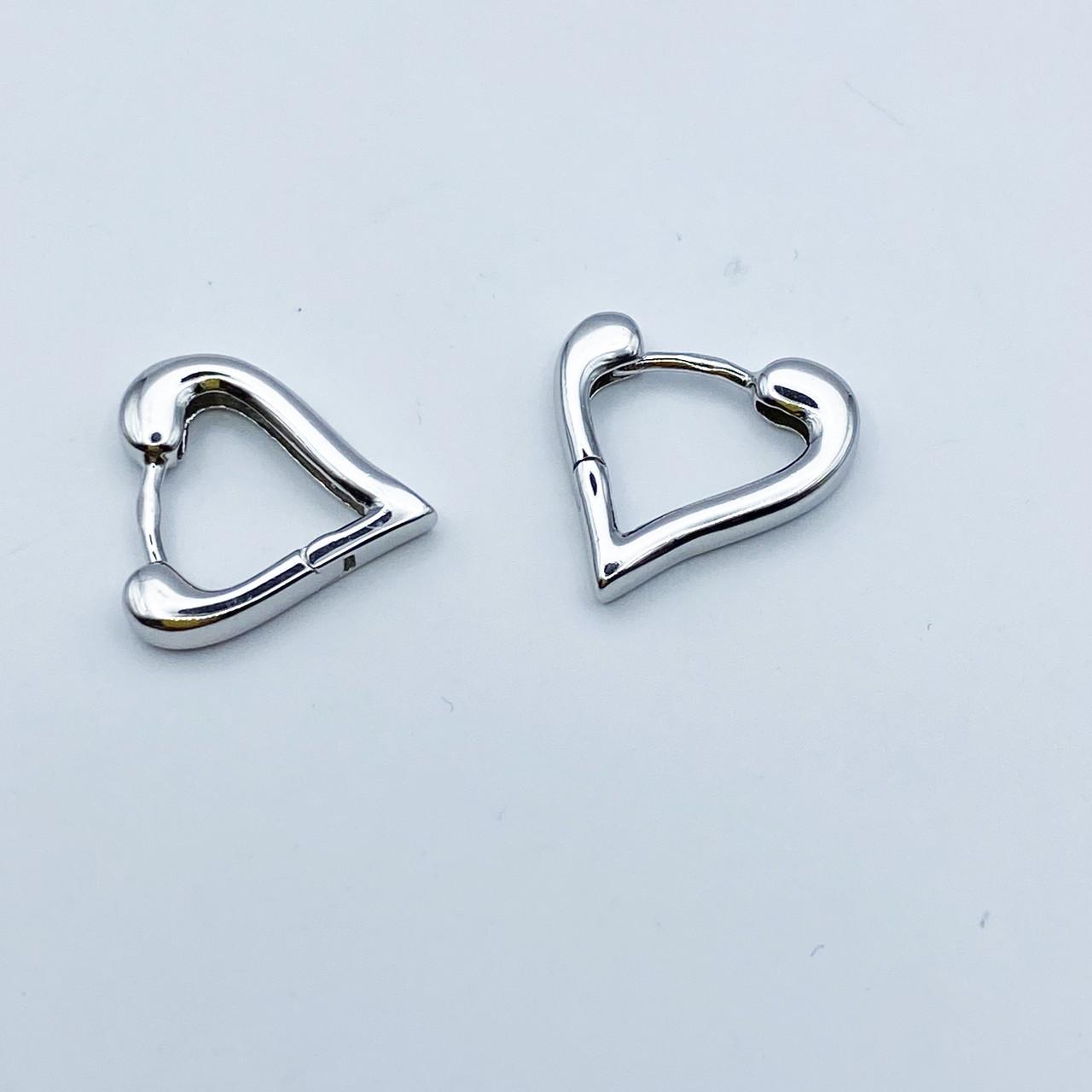 Серьги серебряные Сердечко 2,45 г (2198120773)