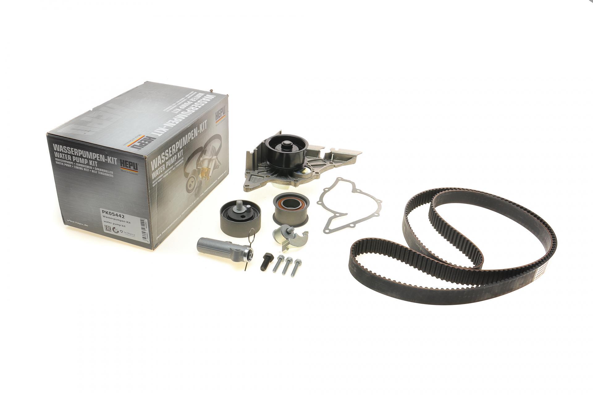 Комплект ГРМ и помпа Hepu Audi A4/A6/VW Passat 2.4/2.8 95-05253x30 помпа P544 (PK05442)