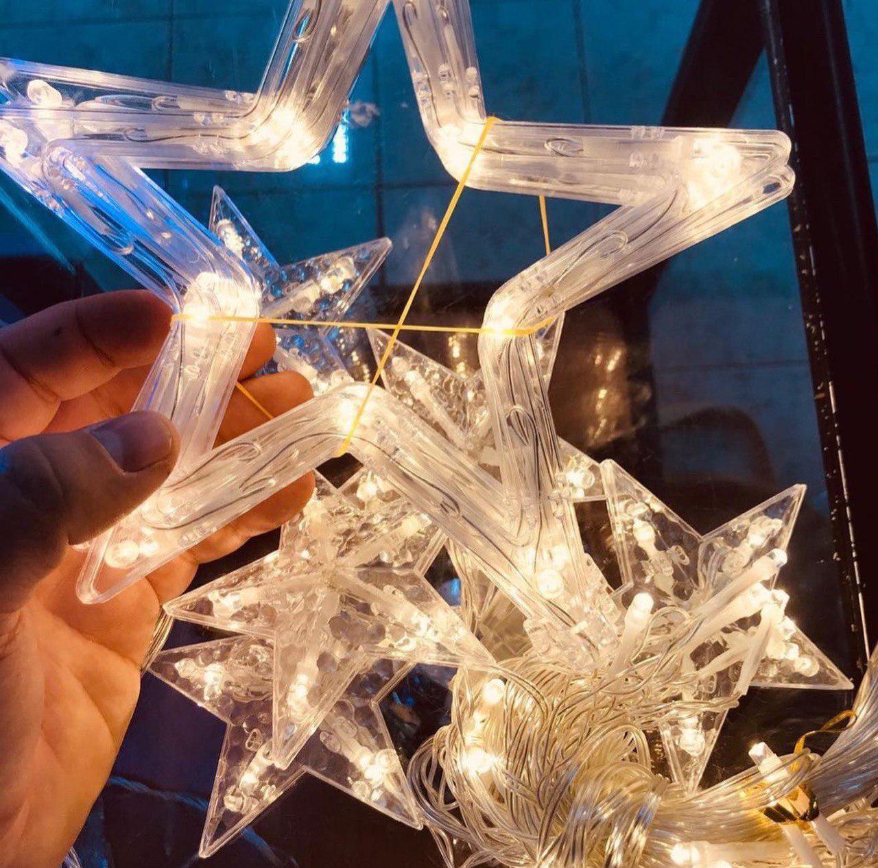 Гірлянда Зірки 12 зірок 3 м Білий теплий (909090) - фото 5 Гірлянда Зірки 12 зірок 3 м Білий теплий (909090) - фото 5