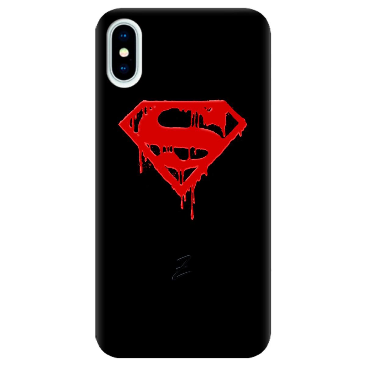 Силиконовый чехол Zorrov для Apple iPhone X - Night hero (10290050153033498)