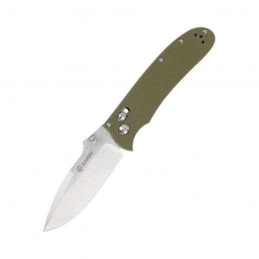 Нож складной Ganzo D704-BK (D2 сталь) Green (1047-D704-GR)