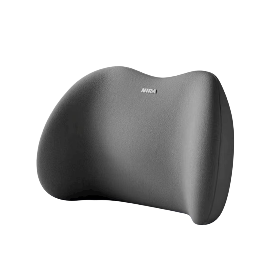 Подушка ортопедична в автомобіль під спину Сірий