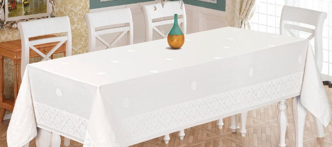 Скатерть Maison D'or 160x270 см Rachel White (CN10753)