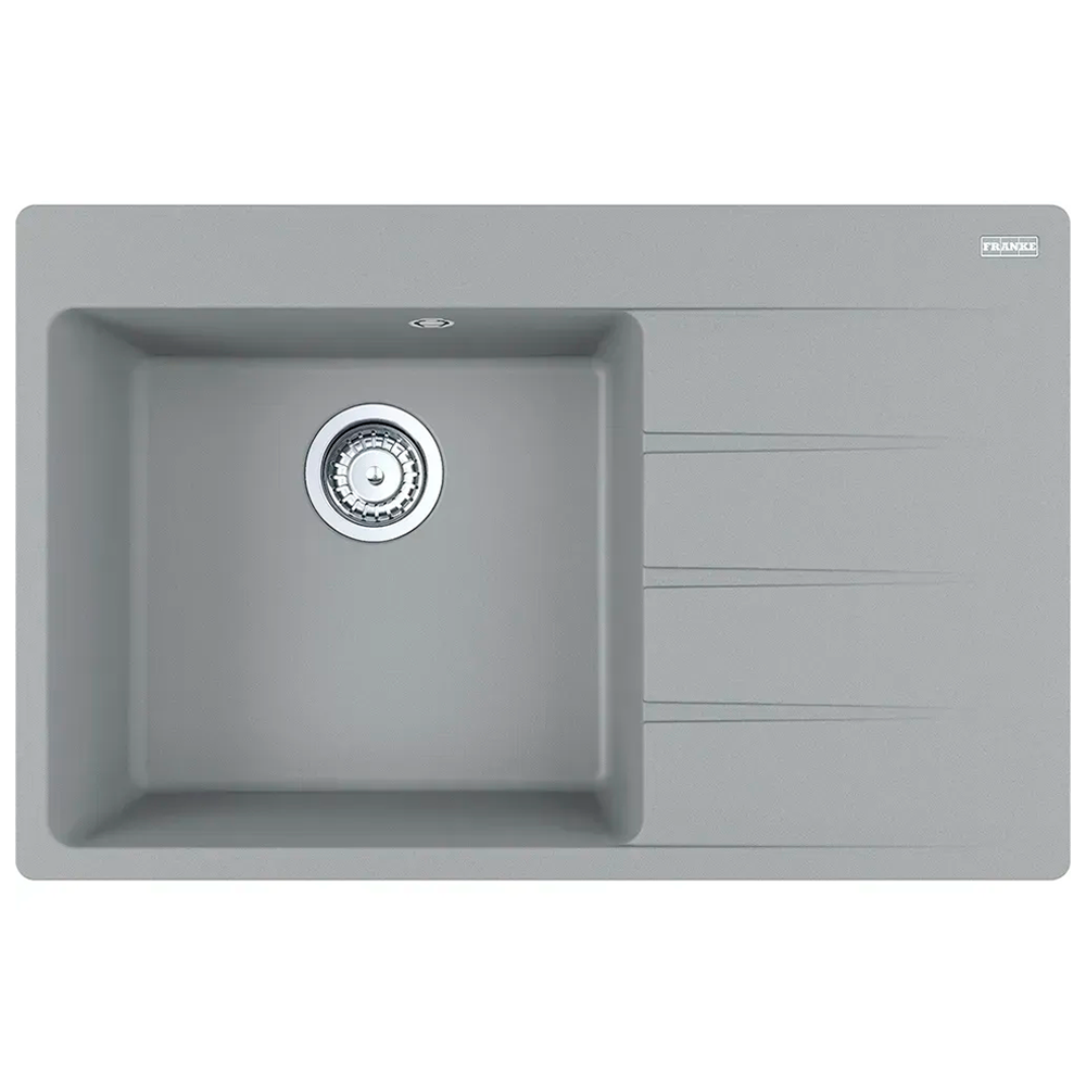Мойка кухонная с крылом Franke Centro CNG 611-78 TL прямоугольная фрагранит 780х500 мм Stone Grey (114.0630.477)