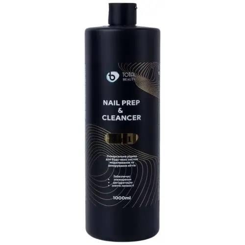 Средство 3в1 для обезжиривания и снятия липкого слоя TOTAL BEAUTY Nail Prep&Cleancer с ароматом дыни 1000 мл Средство 3в1 для обезжиривания и снятия липкого слоя TOTAL BEAUTY Nail Prep&Cleancer с ароматом дыни 1000 мл