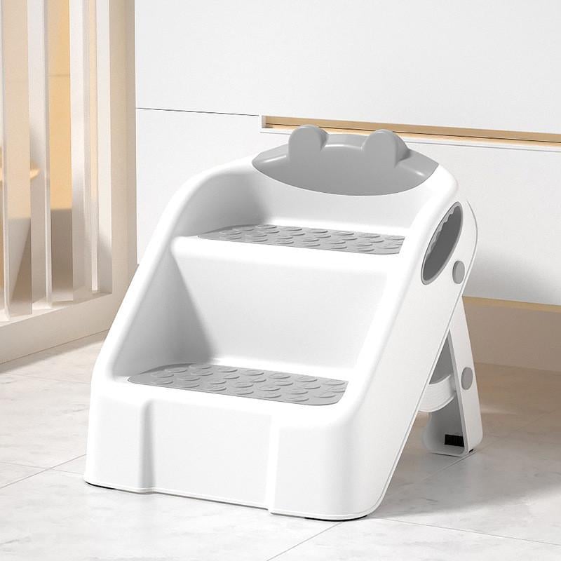 Лестница для унитаза детская Bestbaby 2024 со ступенькой для мытья рук Gray (25713782) - фото 4