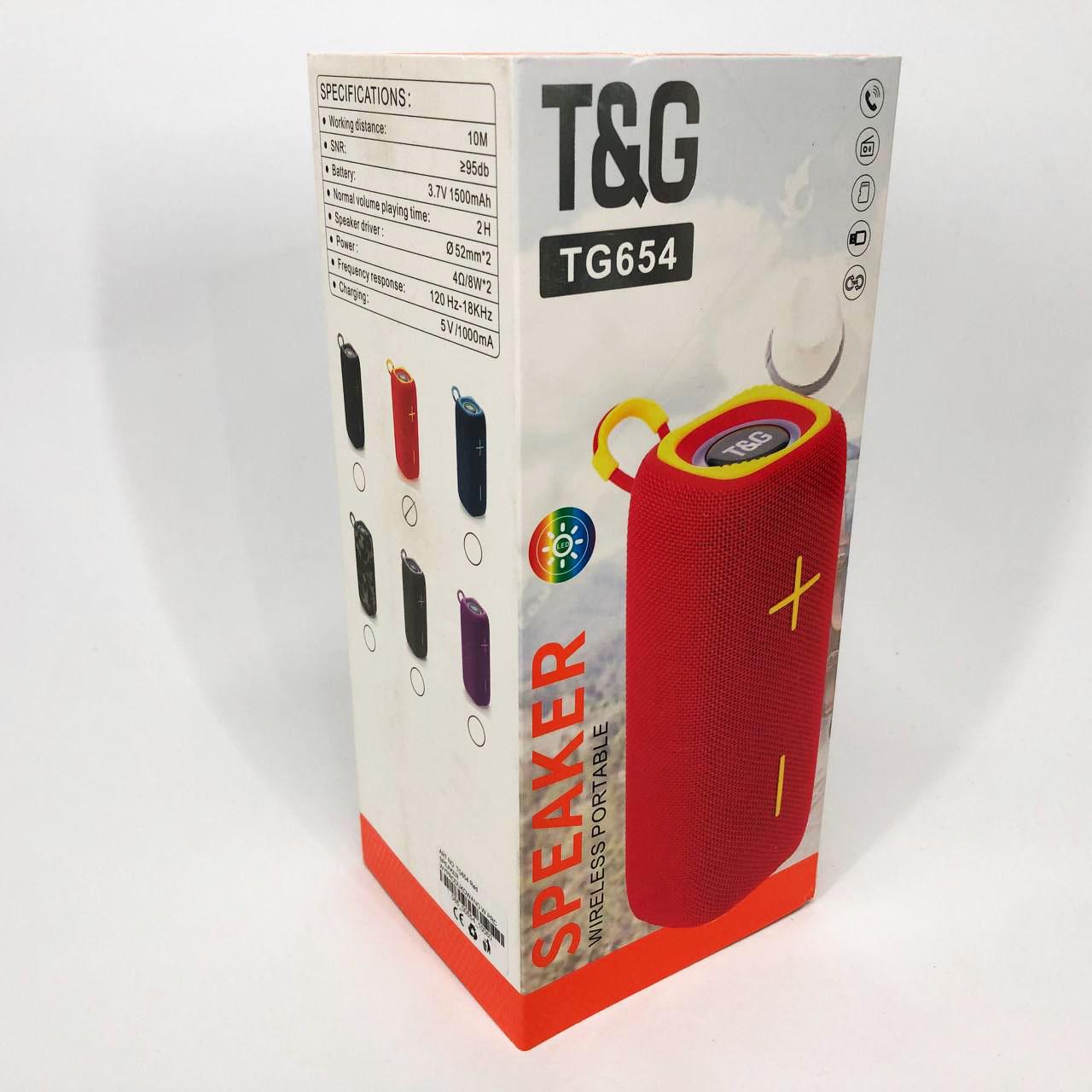 Колонка портативна з підсвічуванням TG654 8W Червоний - фото 4