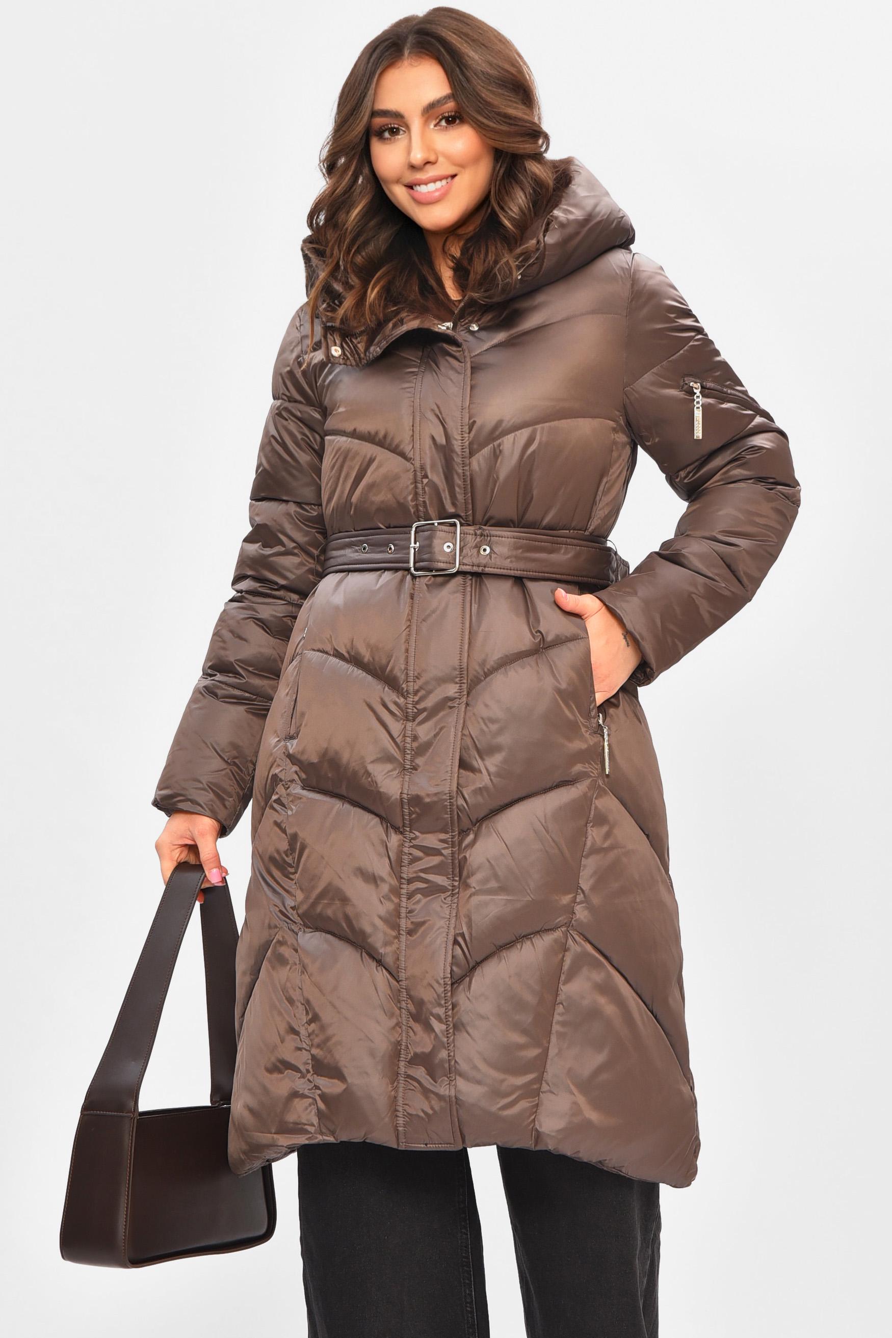 Куртка женская удлиненная зима XL Шоколад (207013) Куртка женская удлиненная зима XL Шоколад (207013)