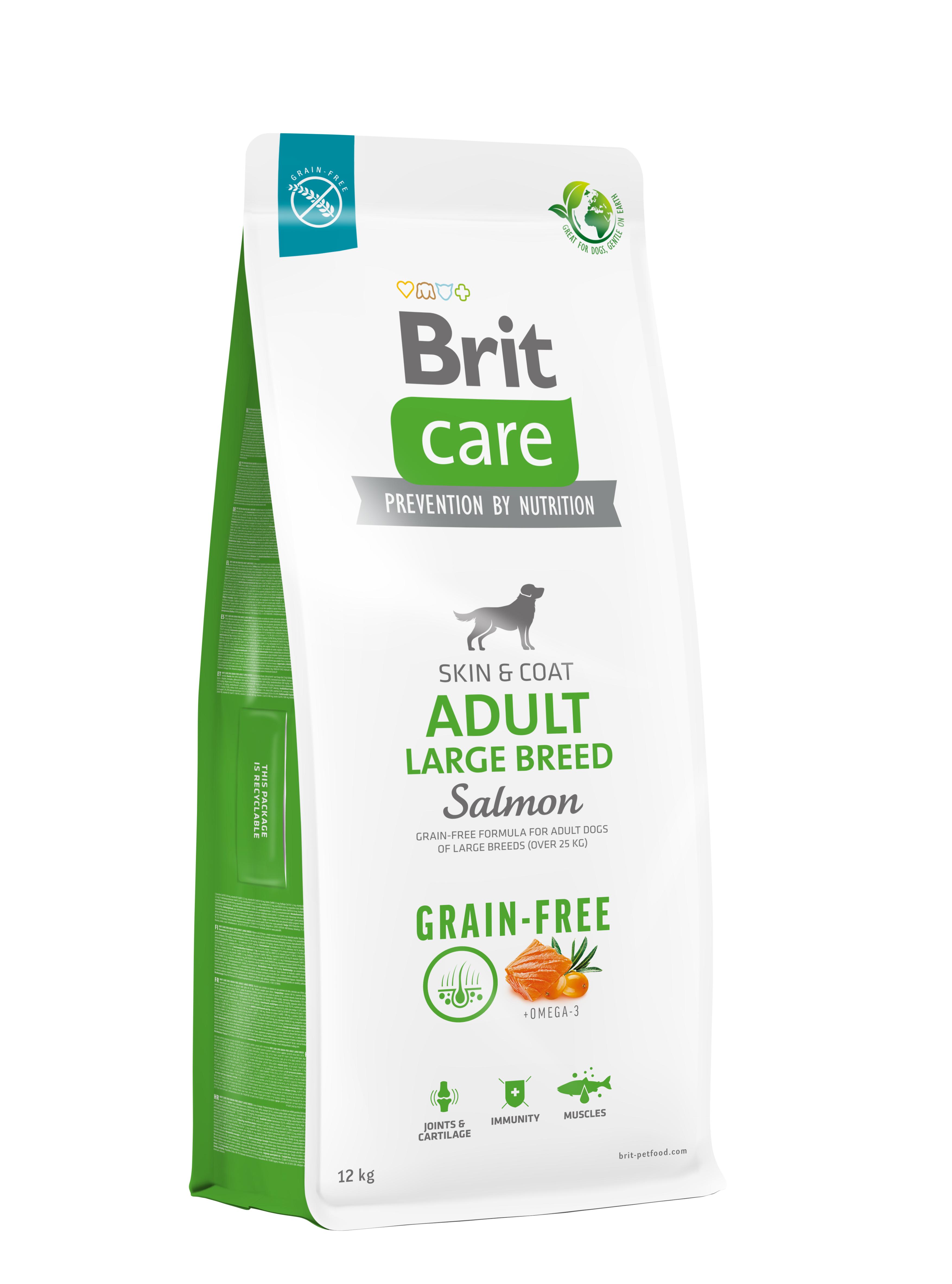 Корм для собак великих порід Brit Care Dog Grain-free Large Breed беззерновий з лососем 12 кг (172204) - фото 1 Корм для собак великих порід Brit Care Dog Grain-free Large Breed беззерновий з лососем 12 кг (172204) - фото 1