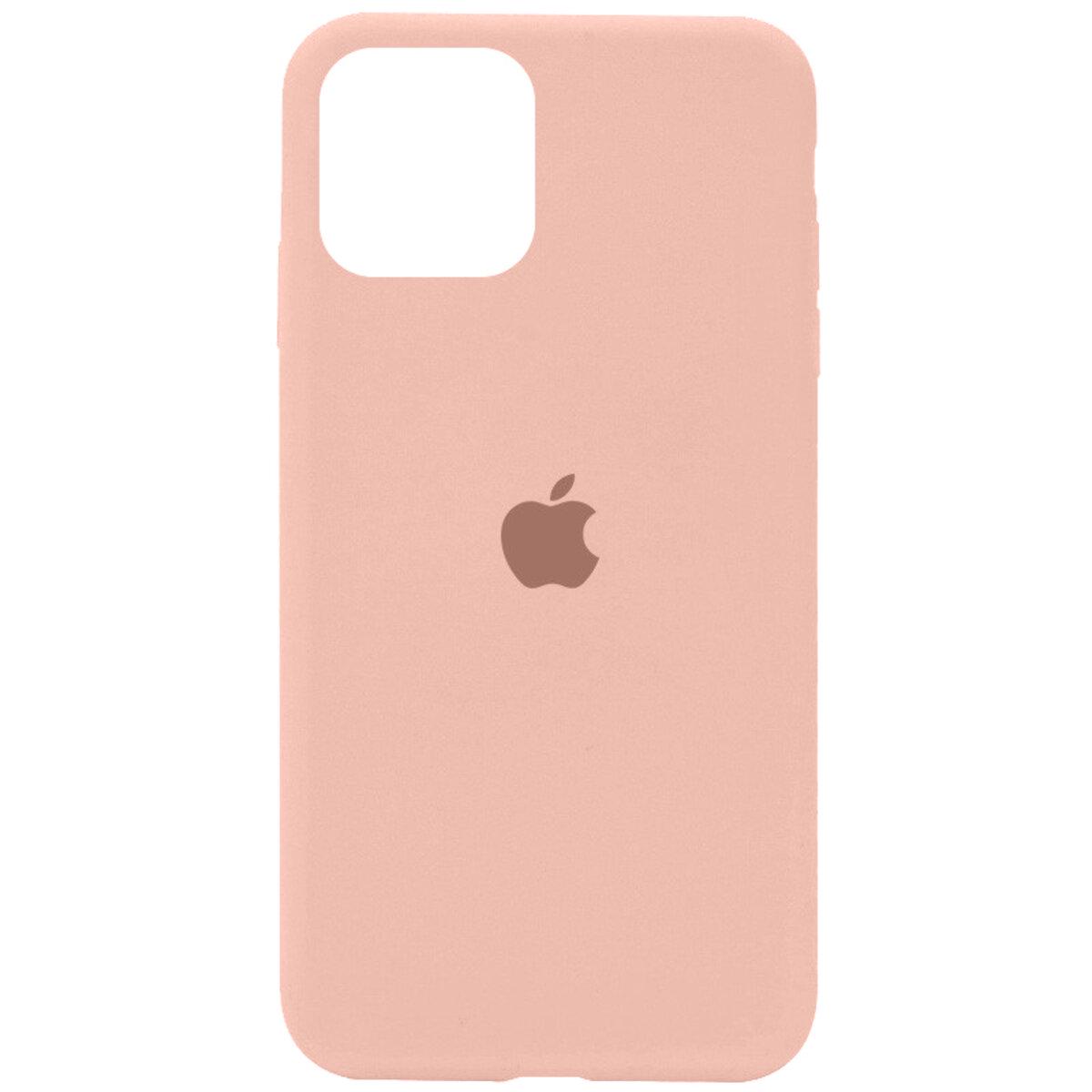 Противоударный чехол Silicone Full Case AA Open Cam для Apple iPhone 11 Grapefruit