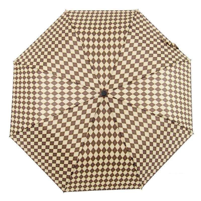 Парасолька-автомат складана School 8 спиць купол 104 см Brown (29042502) - фото 1 Парасолька-автомат складана School 8 спиць купол 104 см Brown (29042502) - фото 1