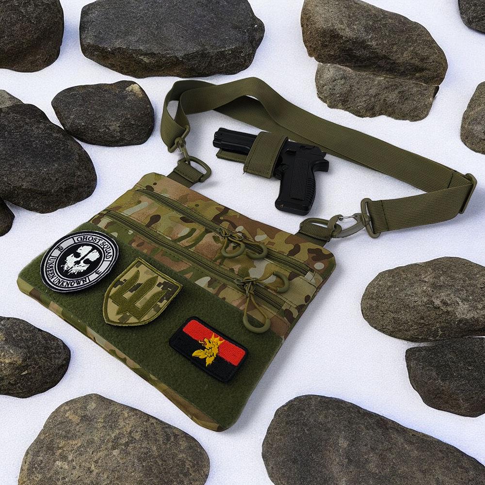 Сумка мужская нагрудная военная (521254) - фото 15 Сумка мужская нагрудная военная (521254) - фото 15