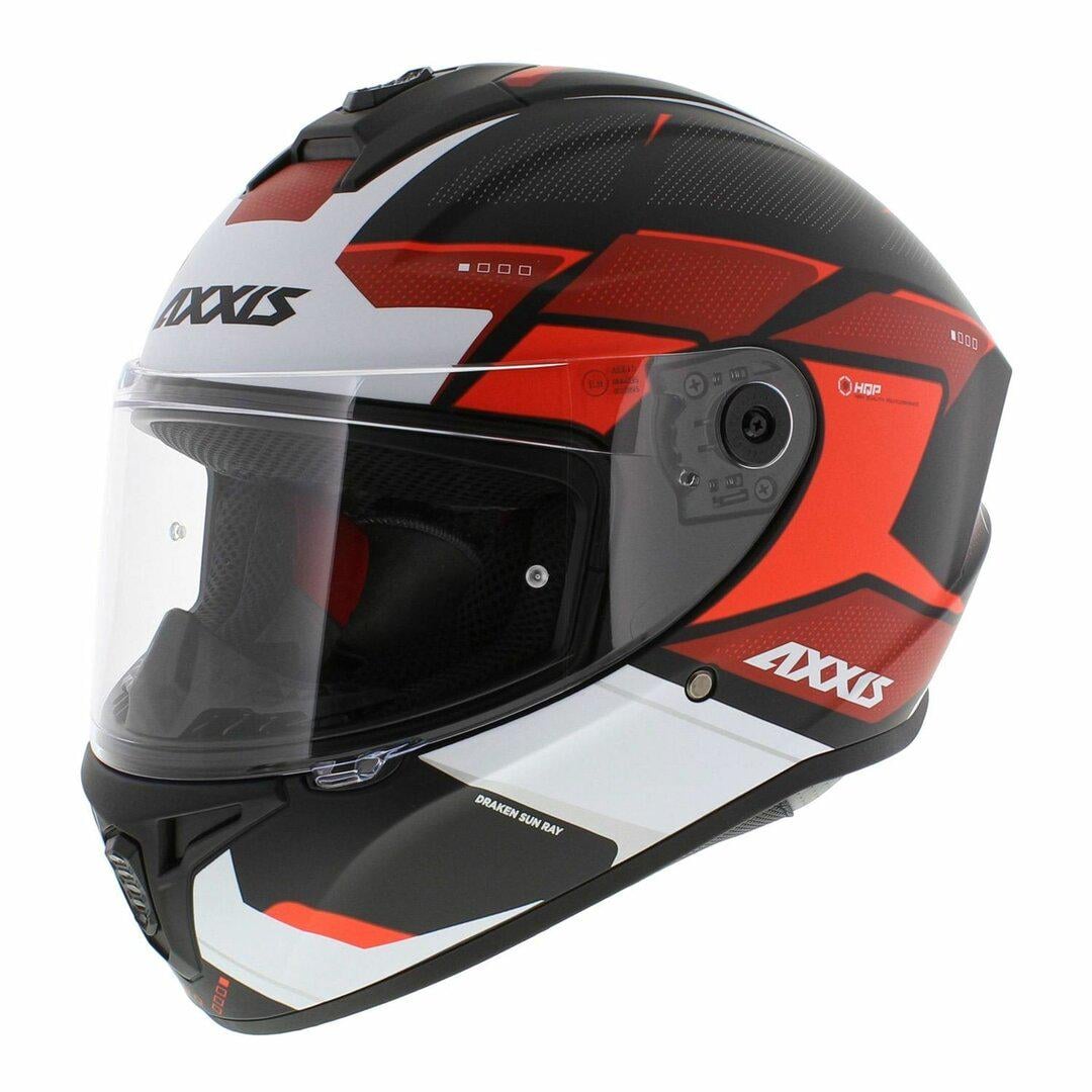 Мотошолом Axxis DRAKEN S Sunray B5 L Gloss Red (32420)