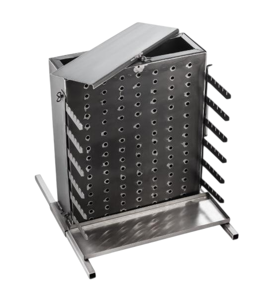 Мангал вертикальный на 6 уровней поддон для жира металл 2 мм