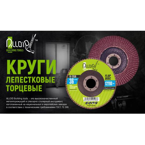 Круг пелюстковий торцевий Alloid 125 мм зерно 150 (FD-125150) - фото 2