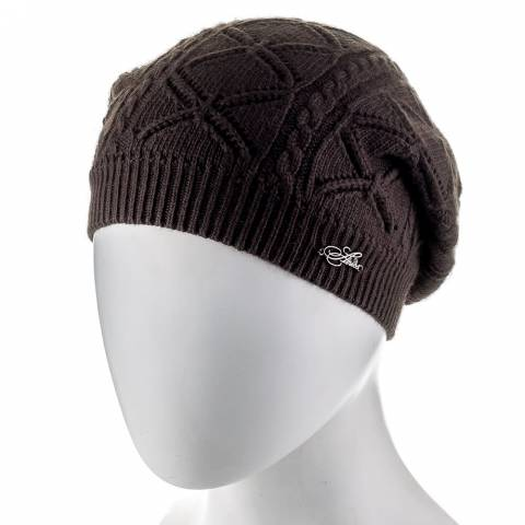 Шапка женская тонкой вязки Atrics WH453 one size Шоколад