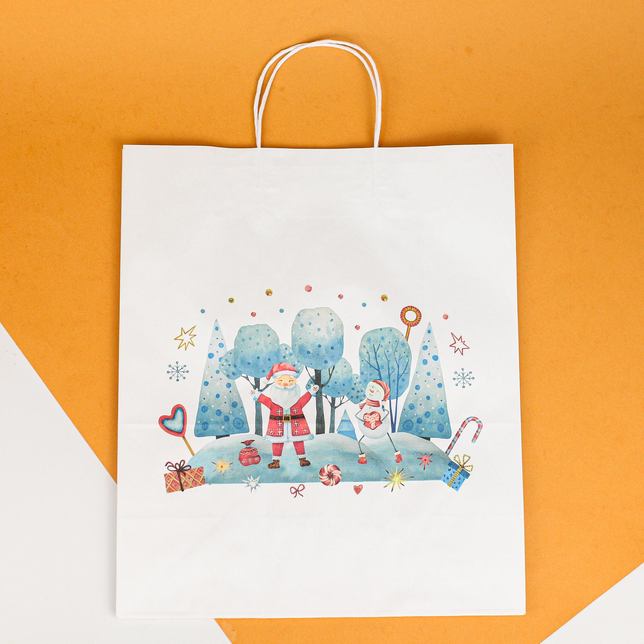 Подарочный пакет бумажный новогодний 320х150х380 мм 10 шт. - фото 3 Подарочный пакет бумажный новогодний 320х150х380 мм 10 шт. - фото 3