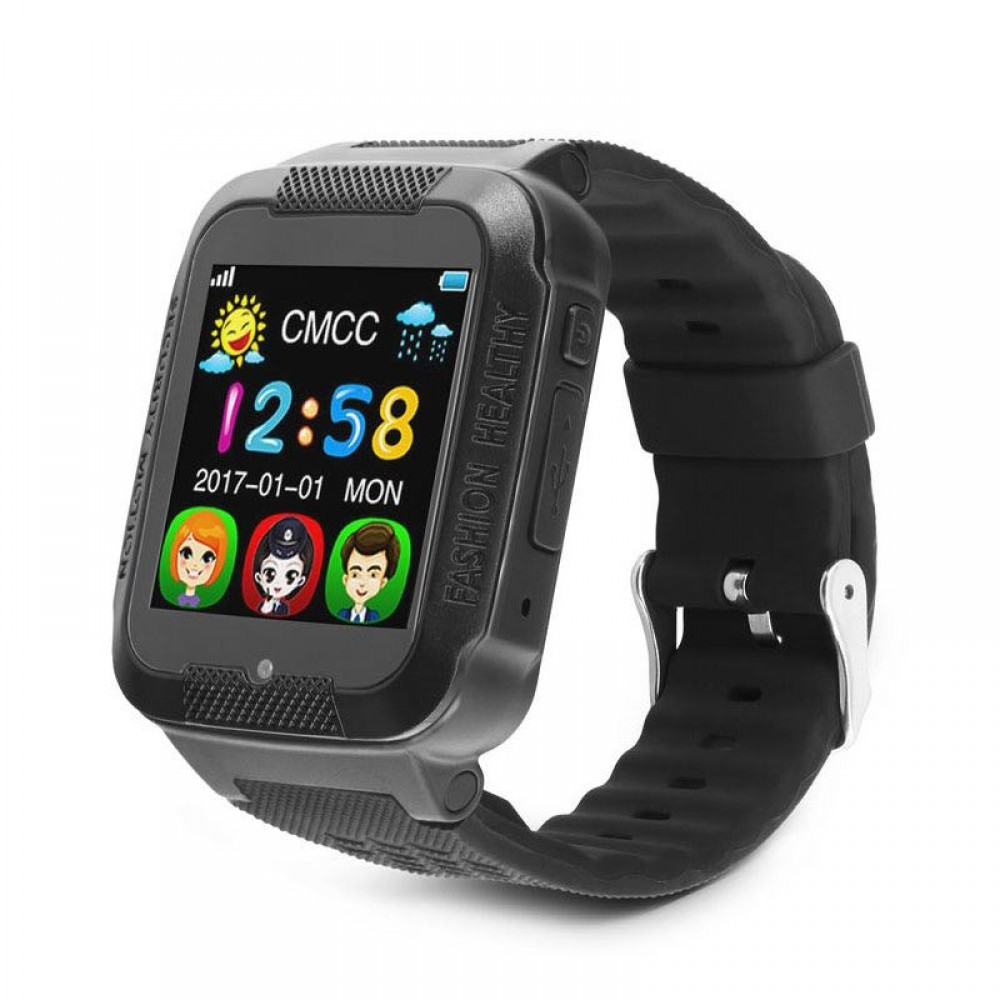Смарт-часы детские Baby Watch Phone BWK3 с SIM картой и GPS/камерой/SOS и двусторонним вызовом Black (c522266a)