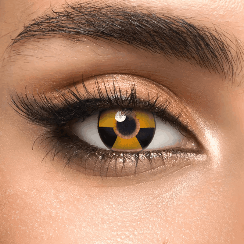 Контактные линзы желтые Elite Lens Радиация +0,00 14,5 мм 2 шт. Желтый (25906762)