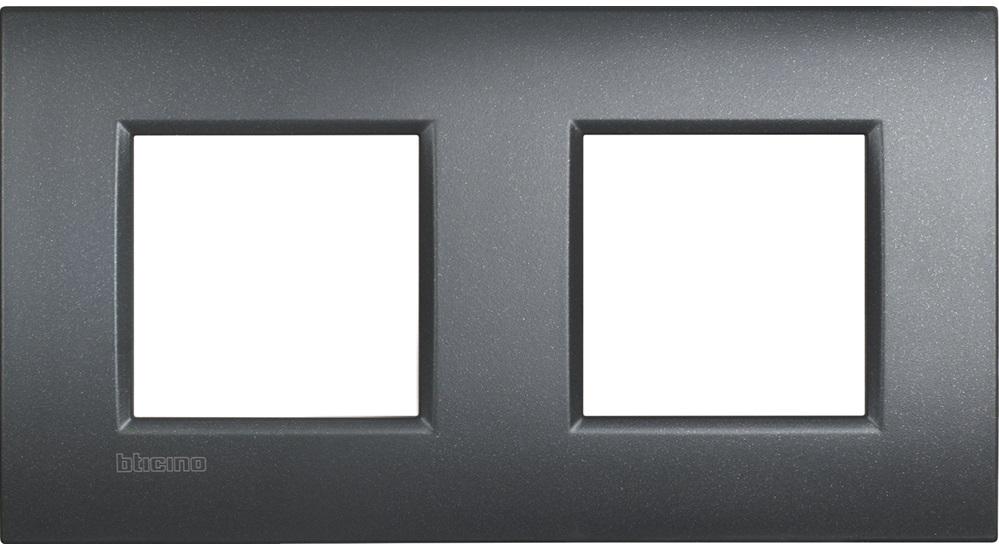 Рамка для розетки BTicino Livinglight Air 2 поста.