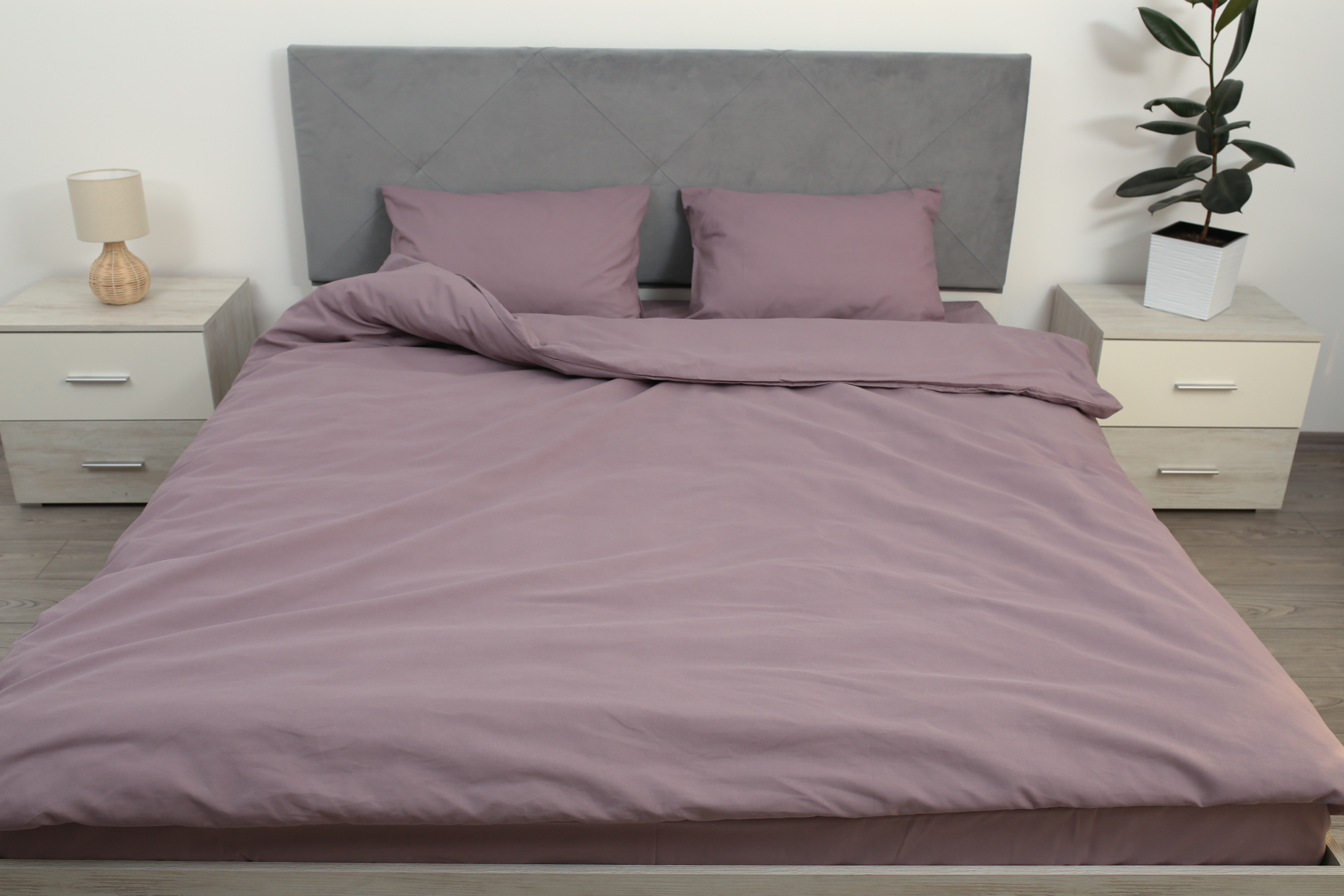 Комплект постельного белья полуторный Amore Glux-1038 бязь Сиреневый (KPB-A1,5-Glux-1038(50x70)_) - фото 6 Комплект постельного белья полуторный Amore Glux-1038 бязь Сиреневый (KPB-A1,5-Glux-1038(50x70)_) - фото 6