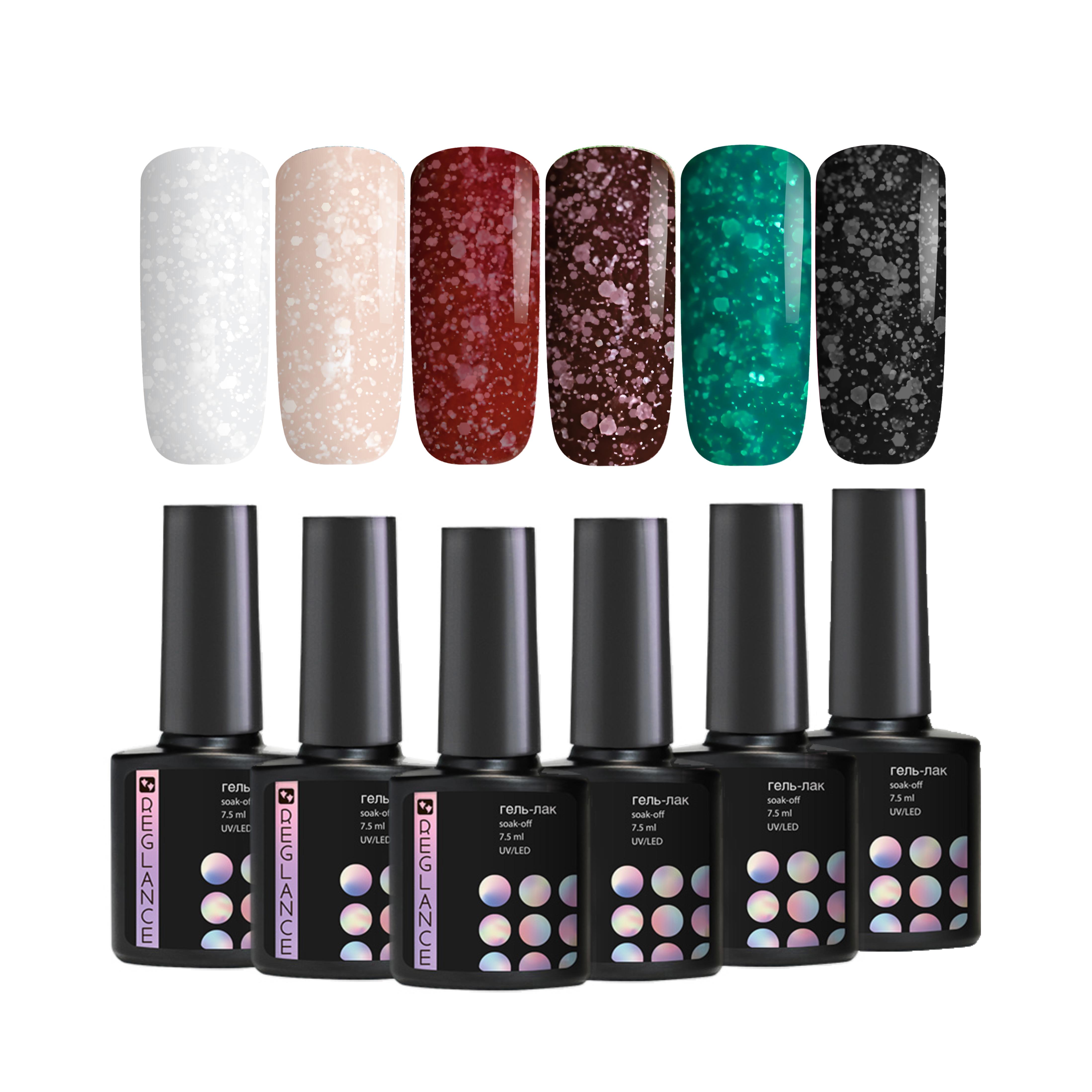Набор гель-лаков Reglance Luxe 7,5 мл 6 шт. (12782344) Набор гель-лаков Reglance Luxe 7,5 мл 6 шт. (12782344)