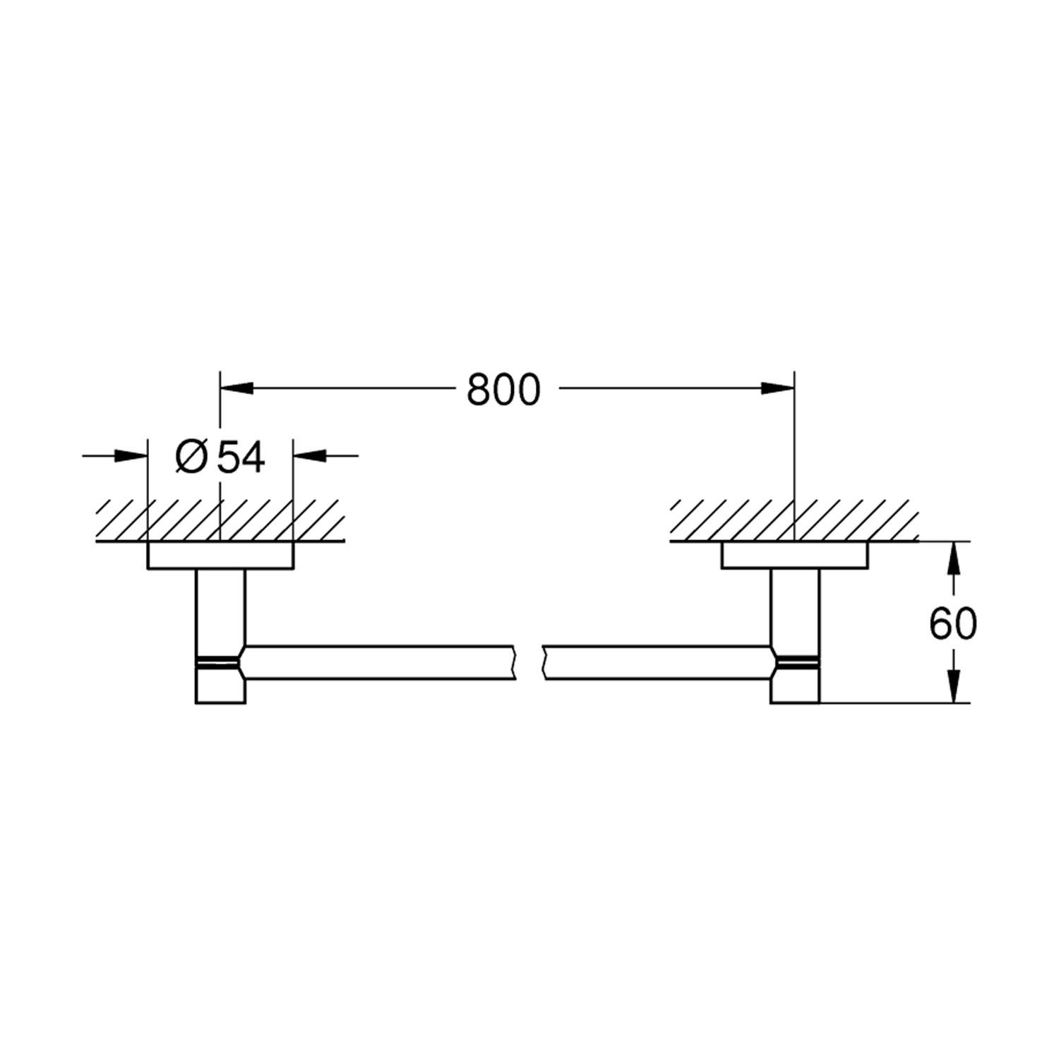 Держатель для полотенец Grohe QuickFix Start 411872430 CV034618 одинарный Черный (235326) - фото 4 Держатель для полотенец Grohe QuickFix Start 411872430 CV034618 одинарный Черный (235326) - фото 4