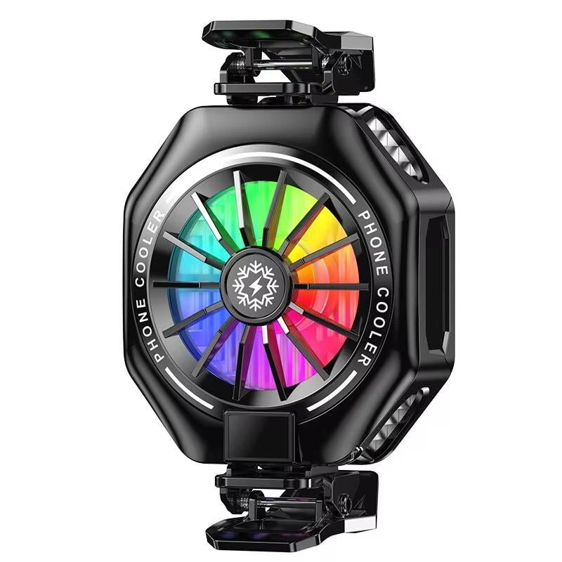 Кулер для телефона TL05 с RGB подсветкой/дисплеем температуры и магнитным креплением (N-039) Кулер для телефона TL05 с RGB подсветкой/дисплеем температуры и магнитным креплением (N-039)