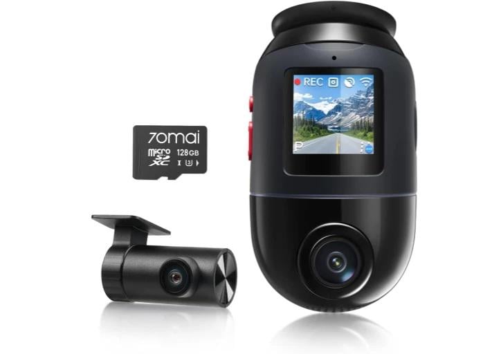 Відеореєстратор 70mai Dash Cam X800-2 Omni 128GB +RC14 Rear Camera Set Black (1152147)