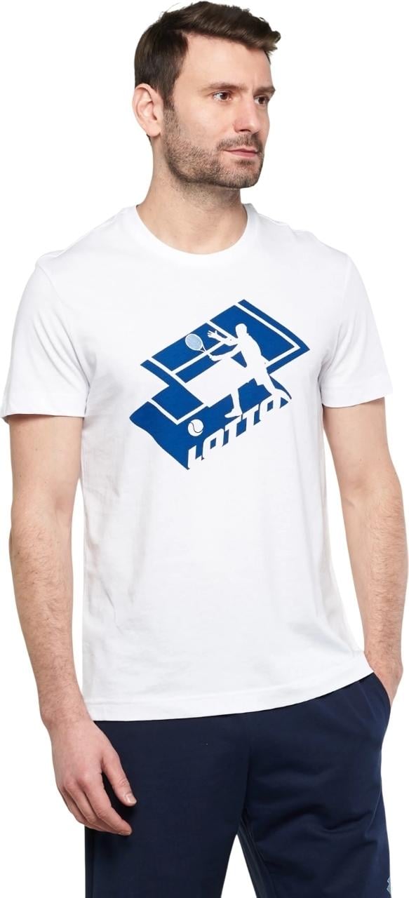 Футболка Lotto TEE TENNIS CLUB II 220209/0F1 L Бело-синий (48115-51)