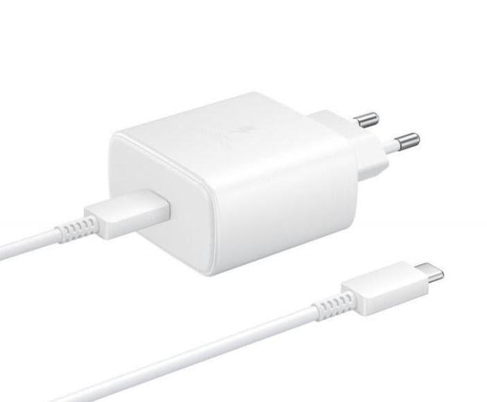 Зарядний пристрій Travel Charger адаптер 1 порт USB-C 45W кабель USB-C 5A Білий