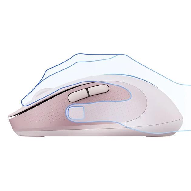 Компьютерная мышка BASEUS F02 Ergonomic Wireless Mouse Pink (B01055505411-01) - фото 5 Компьютерная мышка BASEUS F02 Ergonomic Wireless Mouse Pink (B01055505411-01) - фото 5