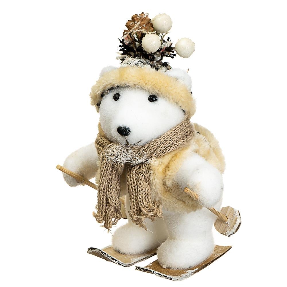 Декор Медвежонок на лыжах 28 см (012NS)