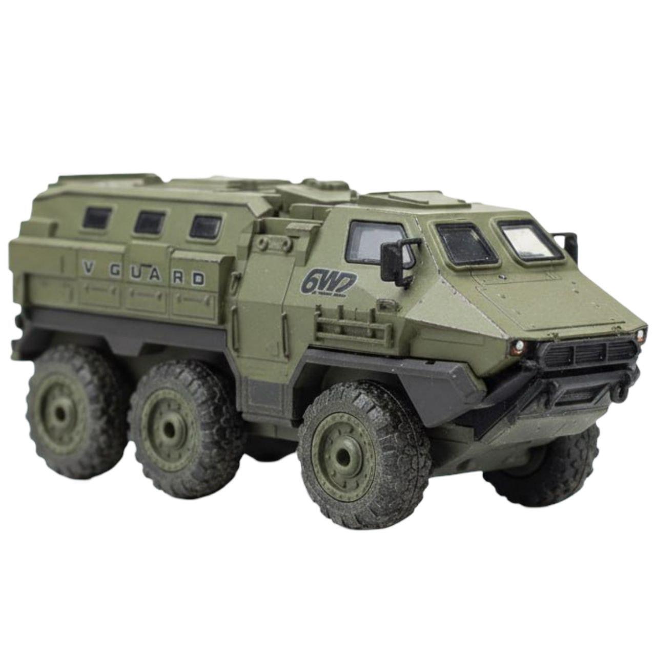 Радиоуправляемый военный внедорожник 9510 E-01 6WD 7,4V пульт 2,4GHz с подсветкой Зеленый (29866542)