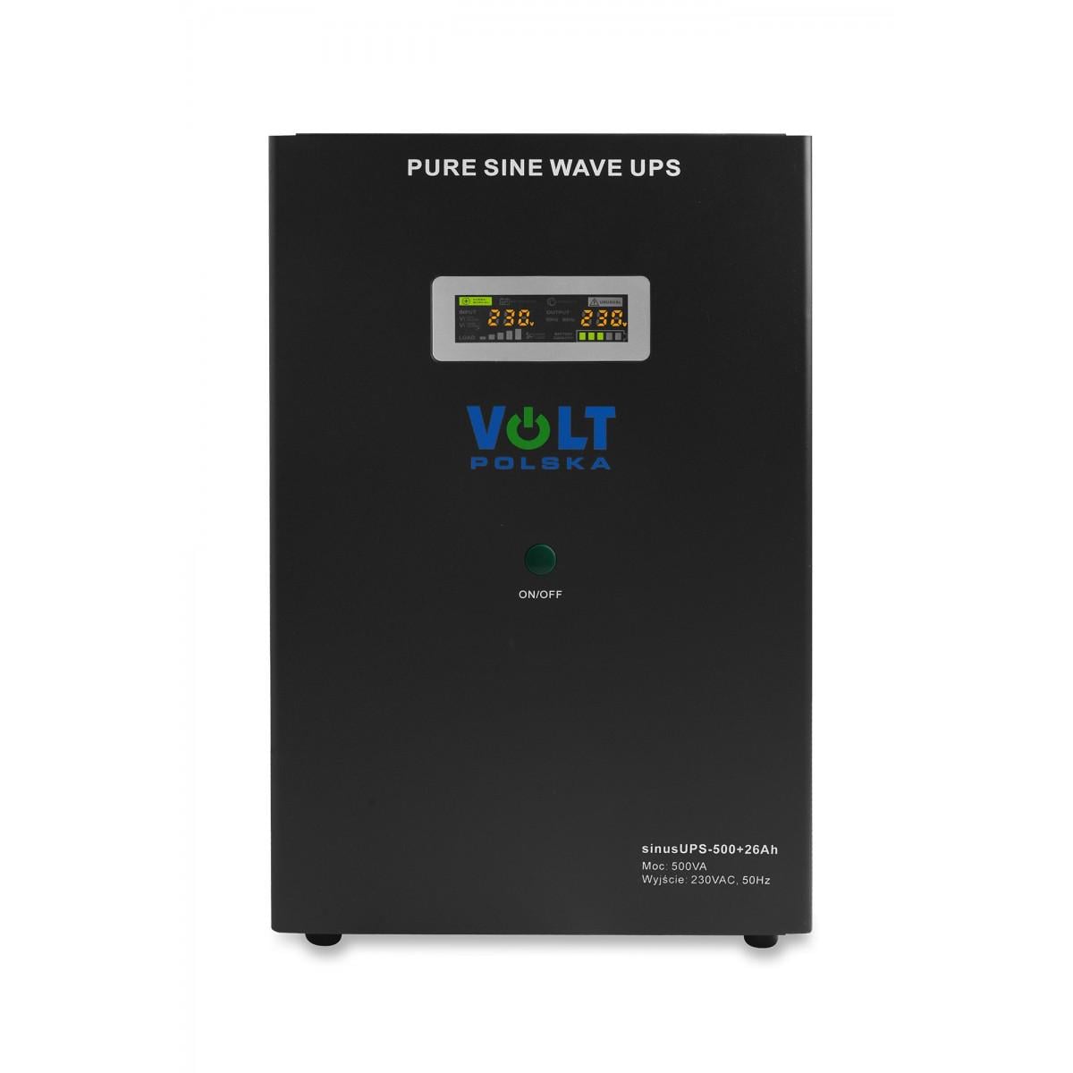 Источник бесперебойного питания Volt Polska Sinus UPS 500 с АКБ 26 Ah 300/500W (3SR500WA26)