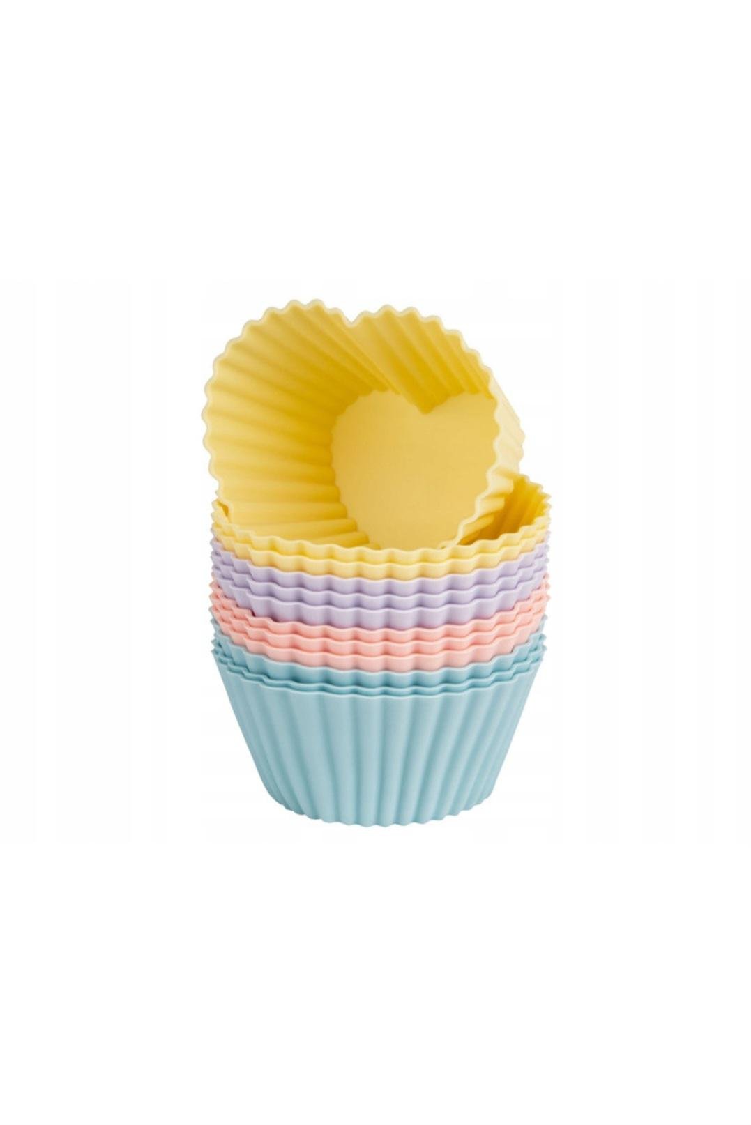 Формы для кексов ERNESTO Сердце 12 шт. 7х3 см (D1-00476)