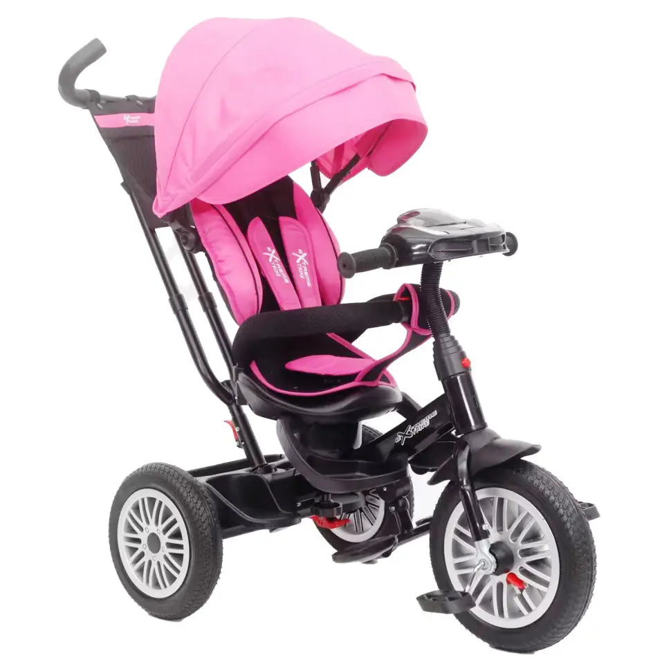 Велосипед 3-х колесный TR2406 с пультом и корзиной 12/10" Розовый (RT-TR2406) Велосипед 3-х колесный TR2406 с пультом и корзиной 12/10" Розовый (RT-TR2406)